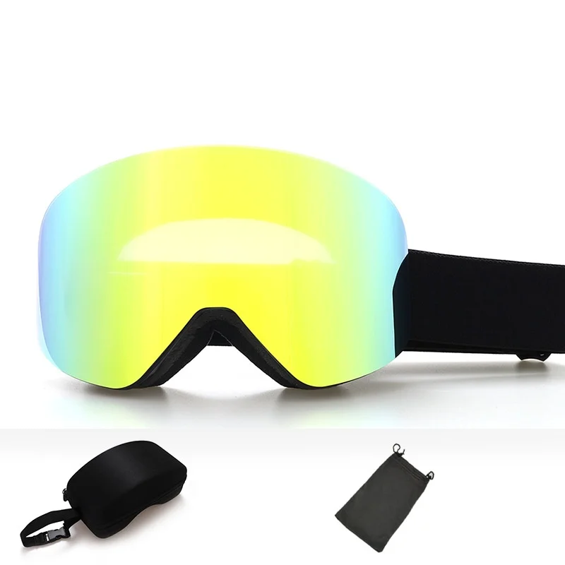 Goexplore Double Layer Anti Fog Magnetic Absorption Ski Goggles UV400 Men Women Ski Glasses Snowboard glasses