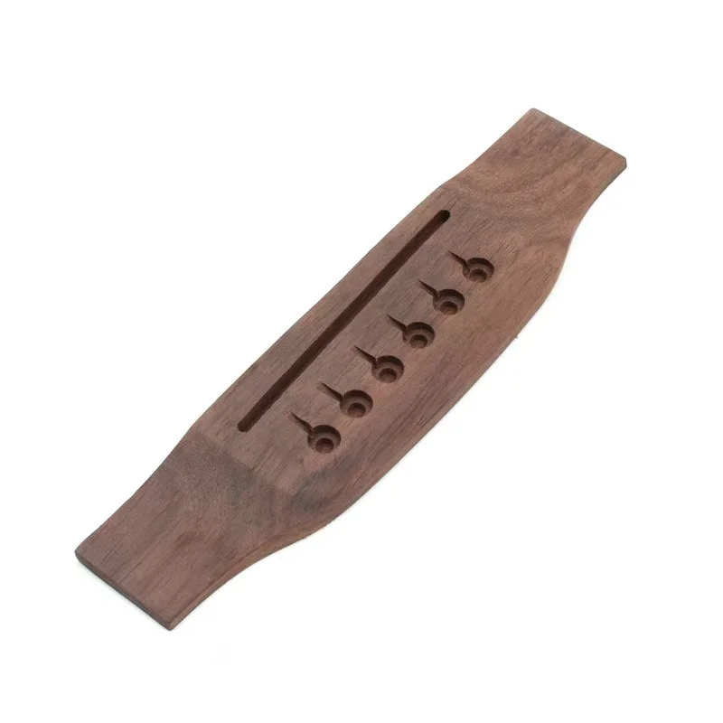Stegset aus Palisander für Akustikgitarre mit Stiften, Mutter und Sattel, obere untere Saitenkissen für Folk-/Klassiker-/Uku-Gitarrenzubehör – Detail 3