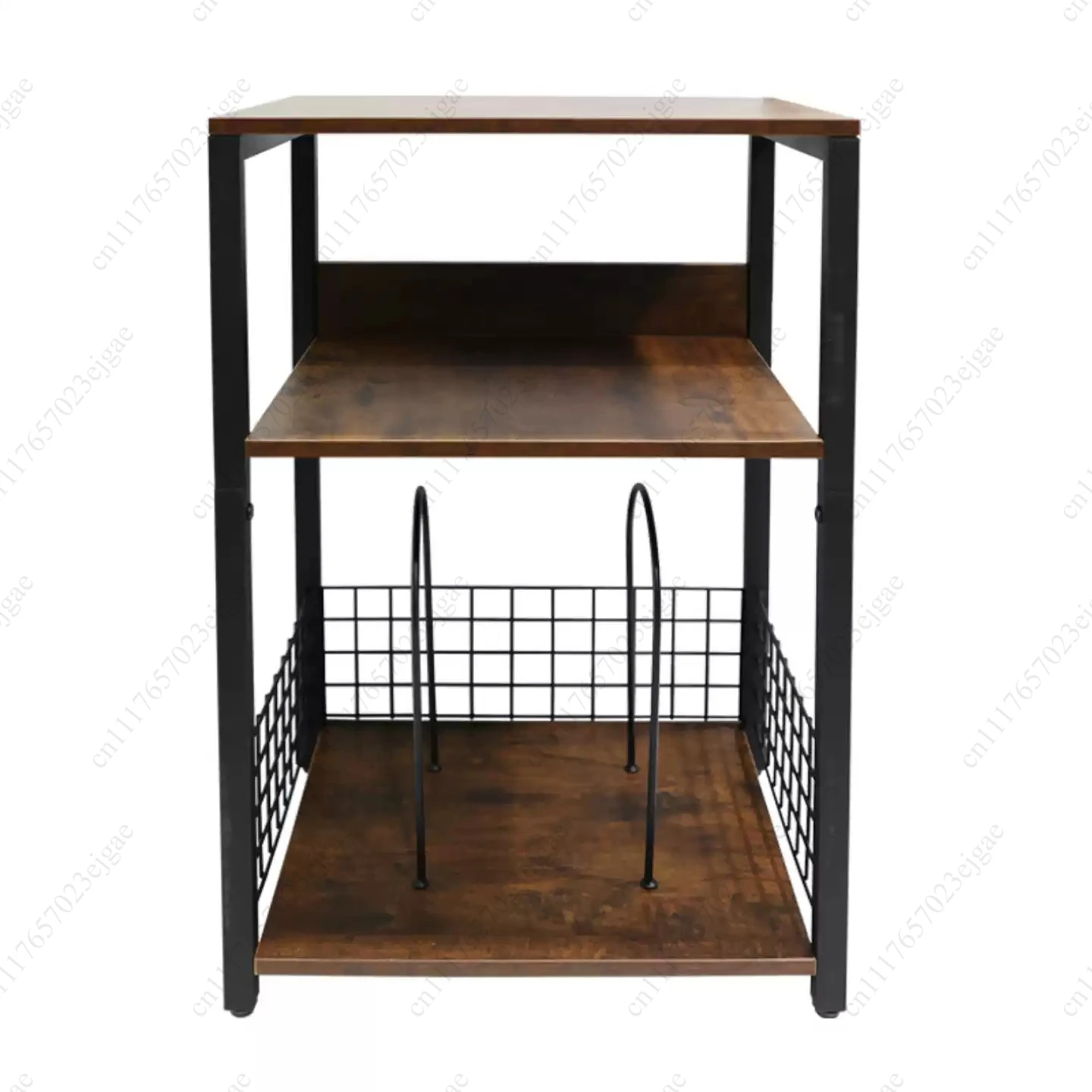 Iron wood support multifunctional storage and display cabinet, used for turntable bookshelf speakers and magazine racks
