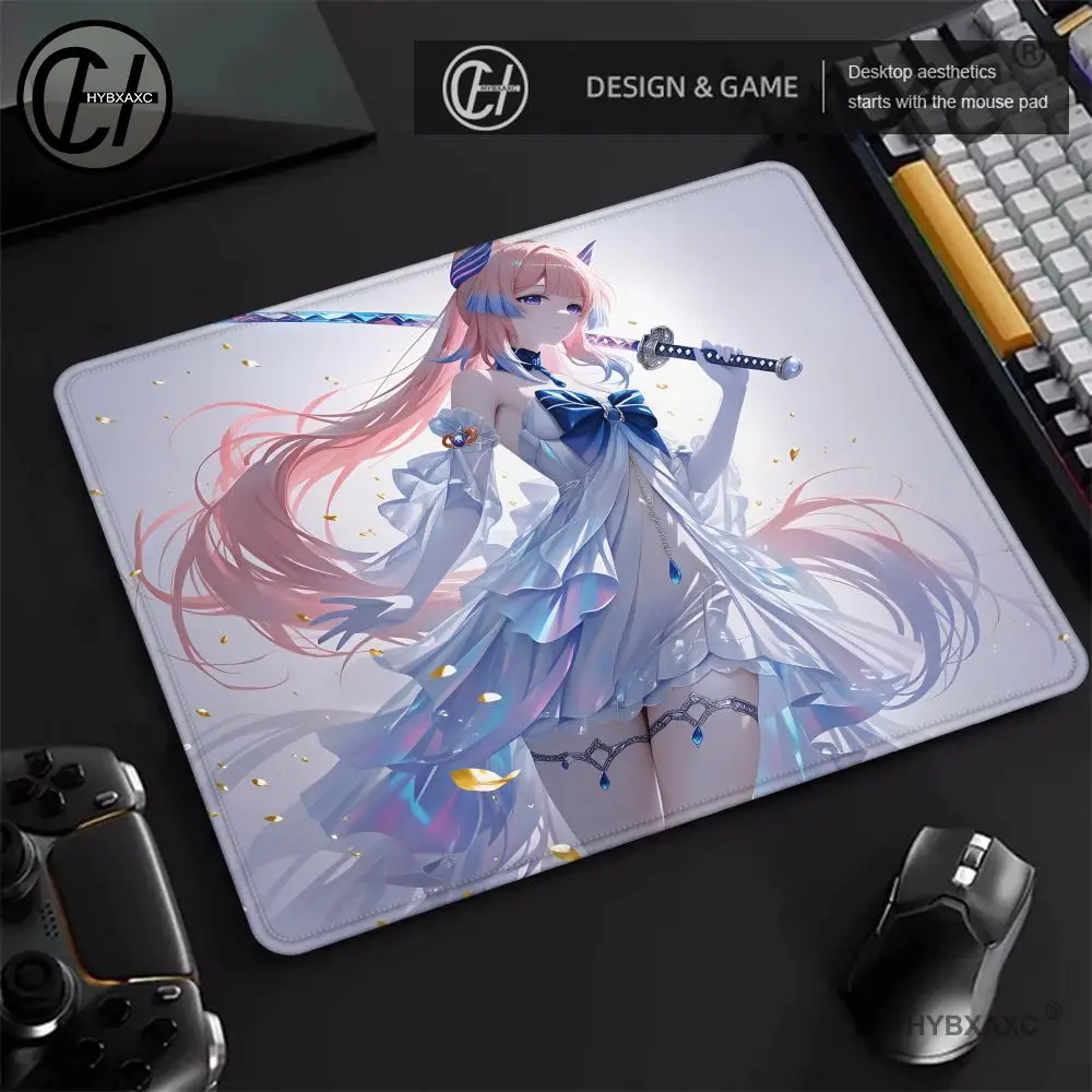 

HYBXAXC Creative Handsome Girl Glass Mouse Pad Anime Game Animation Heat insulation Micro Etching e-sports Dedicated MousePad