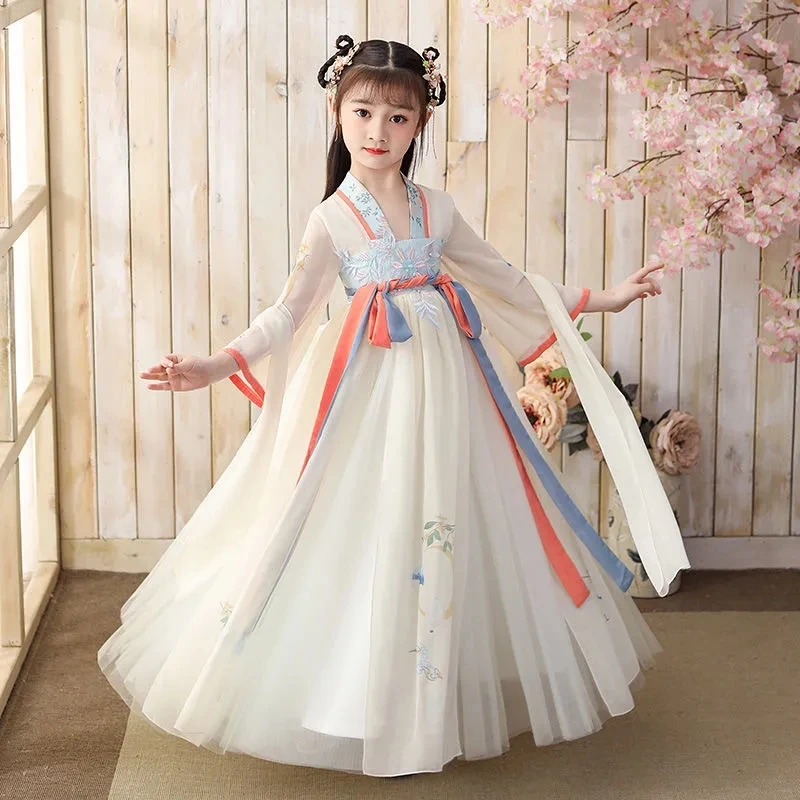 

Hanfu Girls Baby Ancient Chinese Dress Teen Girl Dress Spring and Summer Children's Tang Dress Little Girls Dress