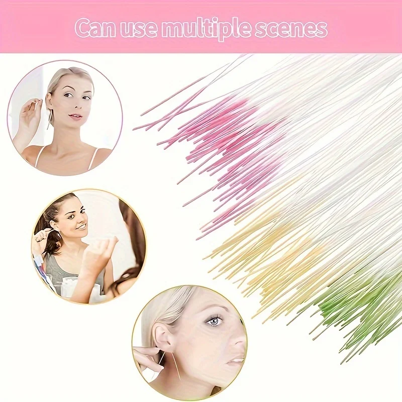 Ear Cleaning Line Set Ear Hole Care Tool Kit Portable Earring Hole Cleaner For Men Women Daily Care To Remove Dirt Eliminates Od