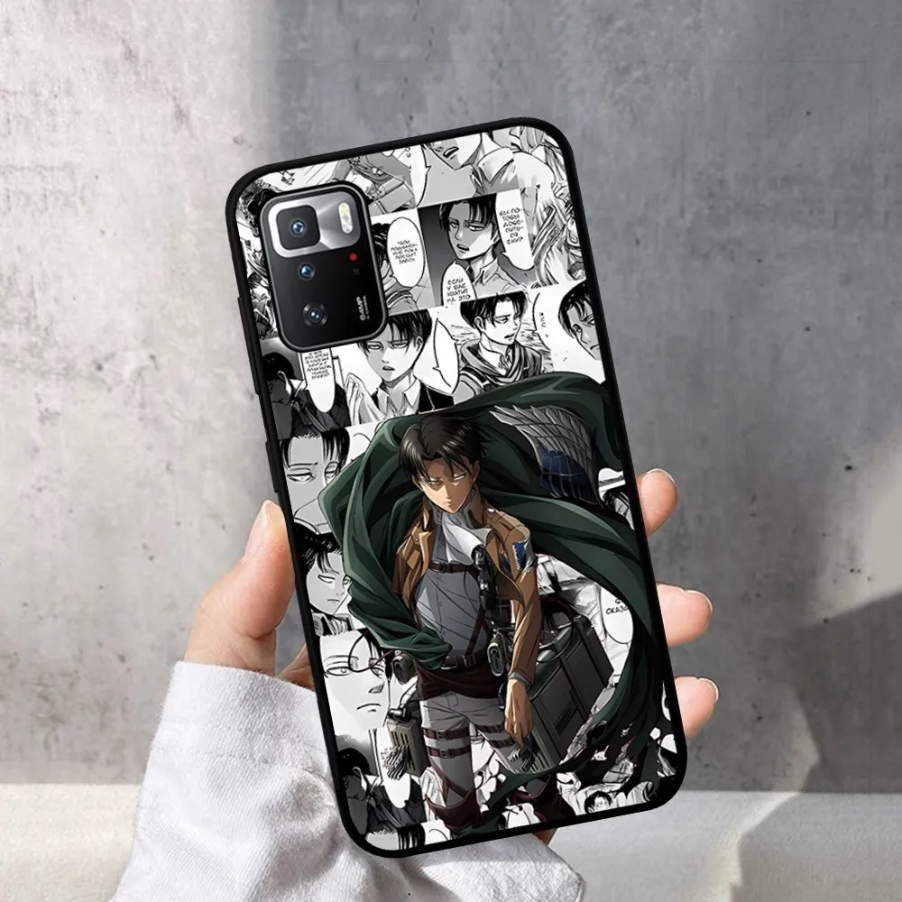 Anime A-Attack On T-Titan Levi A-Ackerman Phone Case For Redmi Note 4 X 5 A 6 7 8 T 9 9S 10 11 11S 11Epro Poco M3 Pro