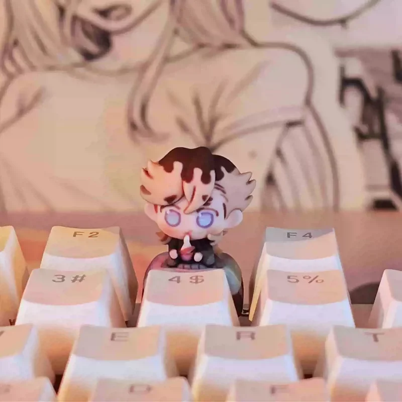 

Коллекционные кейкапы для механической клавиатуры «Аниме: Клинок, рассекающий демонов»: Аказа, Доума, Токито Муичиро, Камадо Незуко, Агатсума Зеницу. Игрушки и подарки.