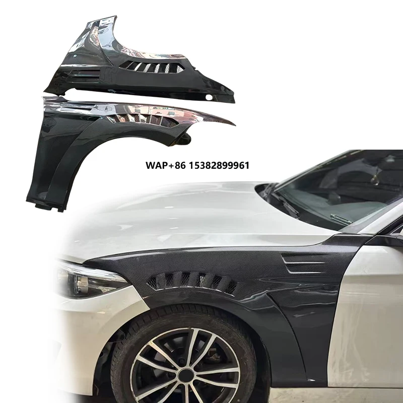

Wholesale Customized Black Car Front Side Vented Carbon Fiber Fender for 1 Series F20 Carbon Fibre Fender Upgrade