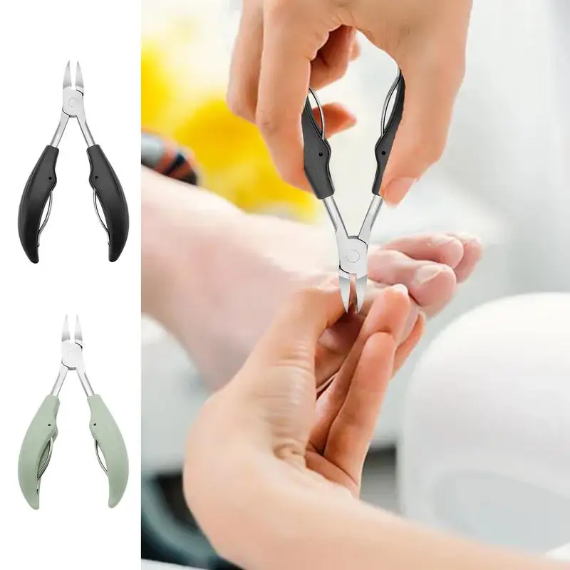 Thick Nail Cutters Pedicure Cutters Professional Trimmer Stainless Steel With Non-slip Rubber Handle Pedicure Tools For Ingrown