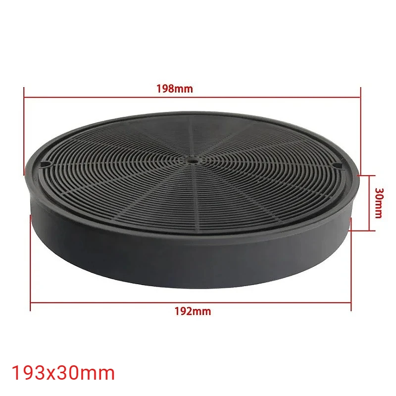 193x30mm Range Hood Carbon Filter for Kitchen Wall Mount Range Hood Ductless Ventilation Replacement Charcoal Vent Filter