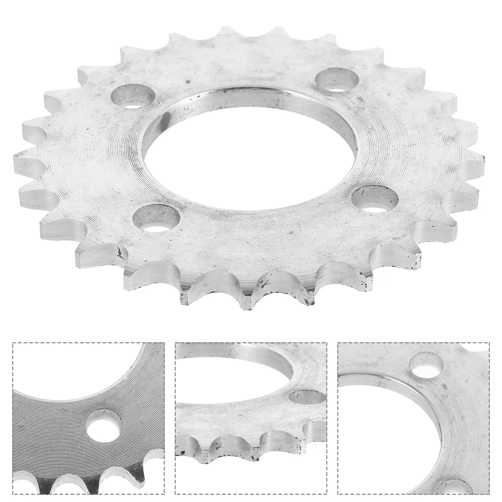 

Metal Electric Rear Sprocket 420 Type 25 Tooth Four Hole High Compatibility Replacement Chain Sprocket for Atv Motorcycle Go