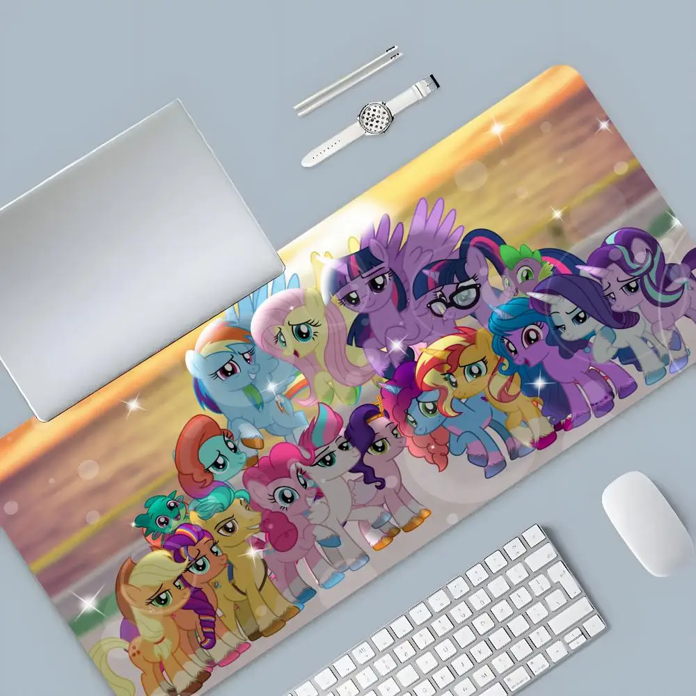 My little pony Mouse Pad Cartoon Lockedge Large Gaming Pad Computer Gamer tastiera Mouse Mat Desk Mousepad per PC Desk Pad