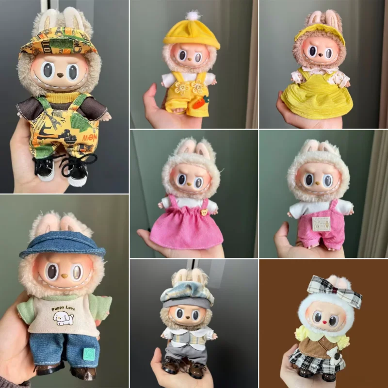 

Для 17 см куклы Labubu, аксессуары для одежды, кукла для отдыха V1 V2, мульти-стильная одежда, аксессуары, одежда «сделай сам», подарок