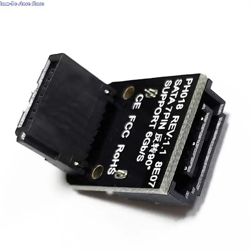

D0UA 90 Degree SATAs 7Pin Female to Male Connectors for Easy Installation in Desktops