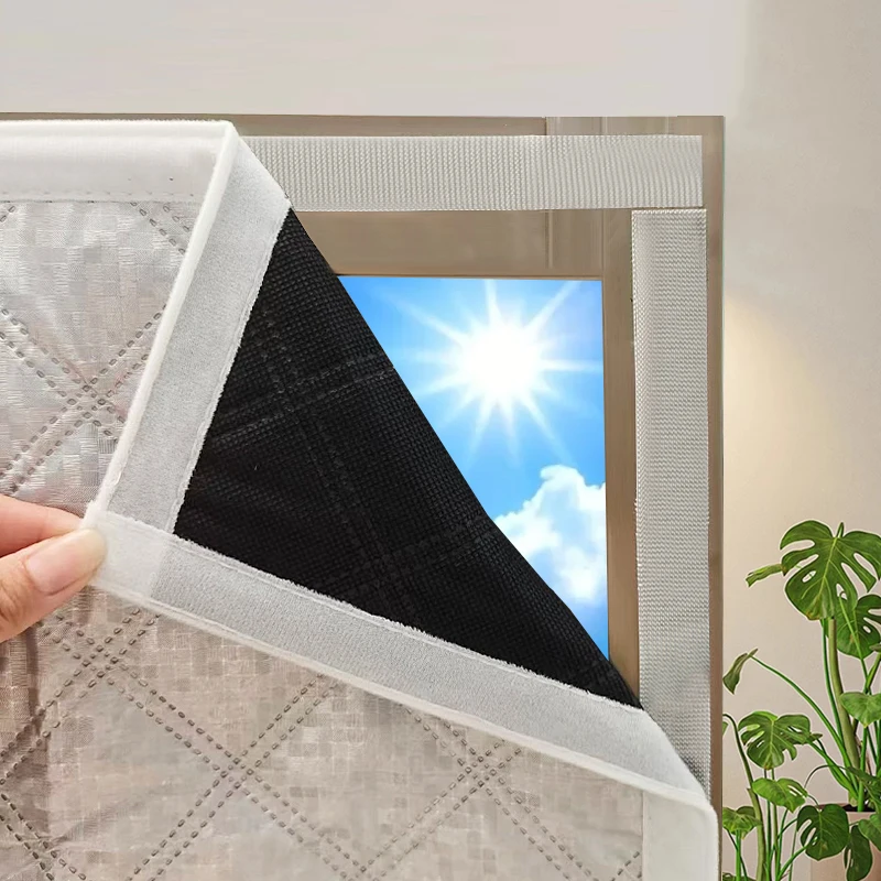 White，Window insulation Warm curtains,heat-insulating，windproof sealed windows,sun shading,sound insulation Prevent mosquitoes