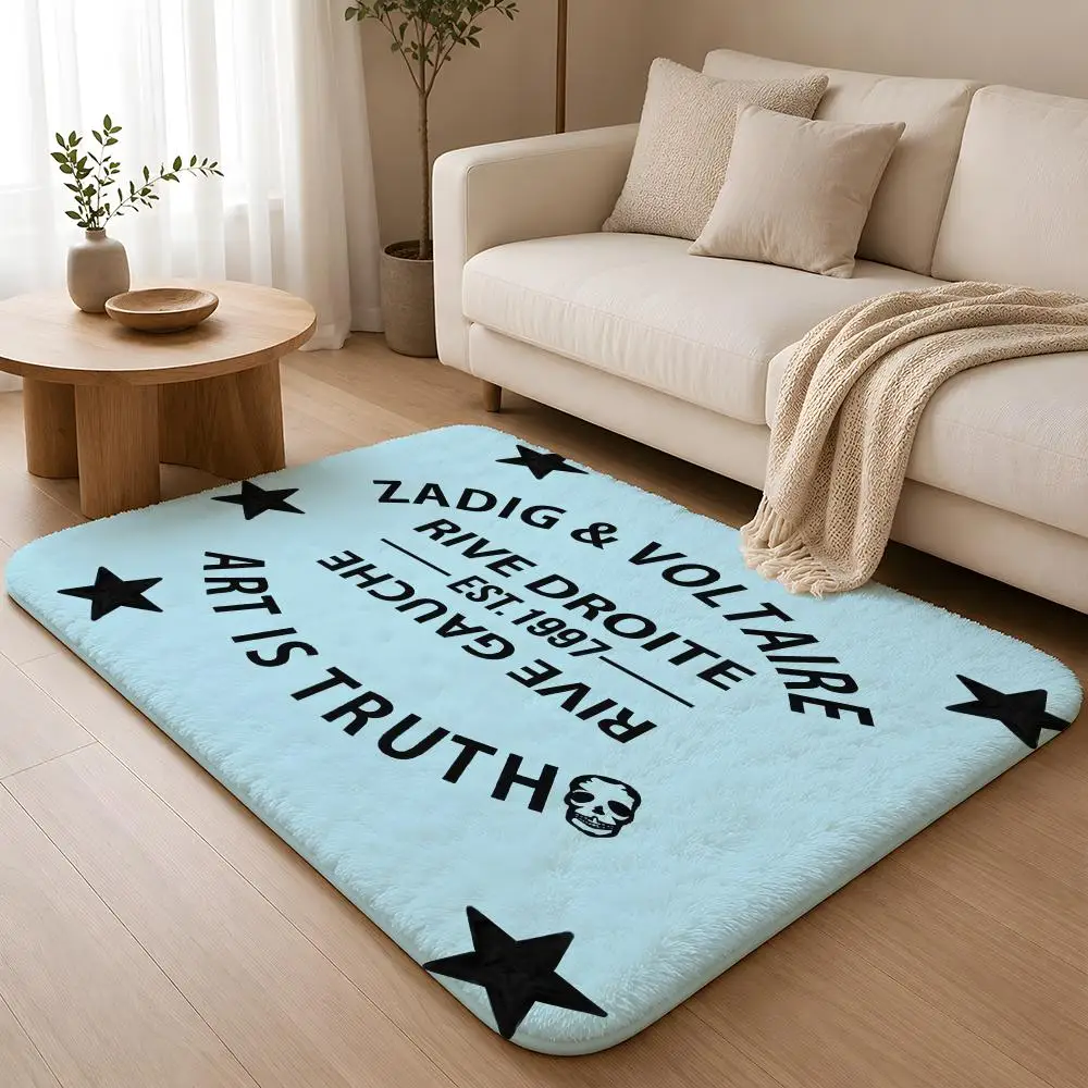Alfombra de franela Z-Zadig V-VOLtaire, antideslizante, absorbente, suave, lavable, para entrada, pasillo, baño, decoración de cocina