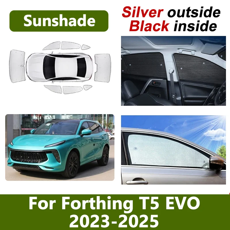 

Автомобильный солнцезащитный козырек для Forthing T5 EVO 2025 DFSK Forthing 5 2024 2023, солнцезащитный козырек, теплоизоляционный солнцезащитный козырек с защитой от ультрафиолета, автомобильные аксессуары