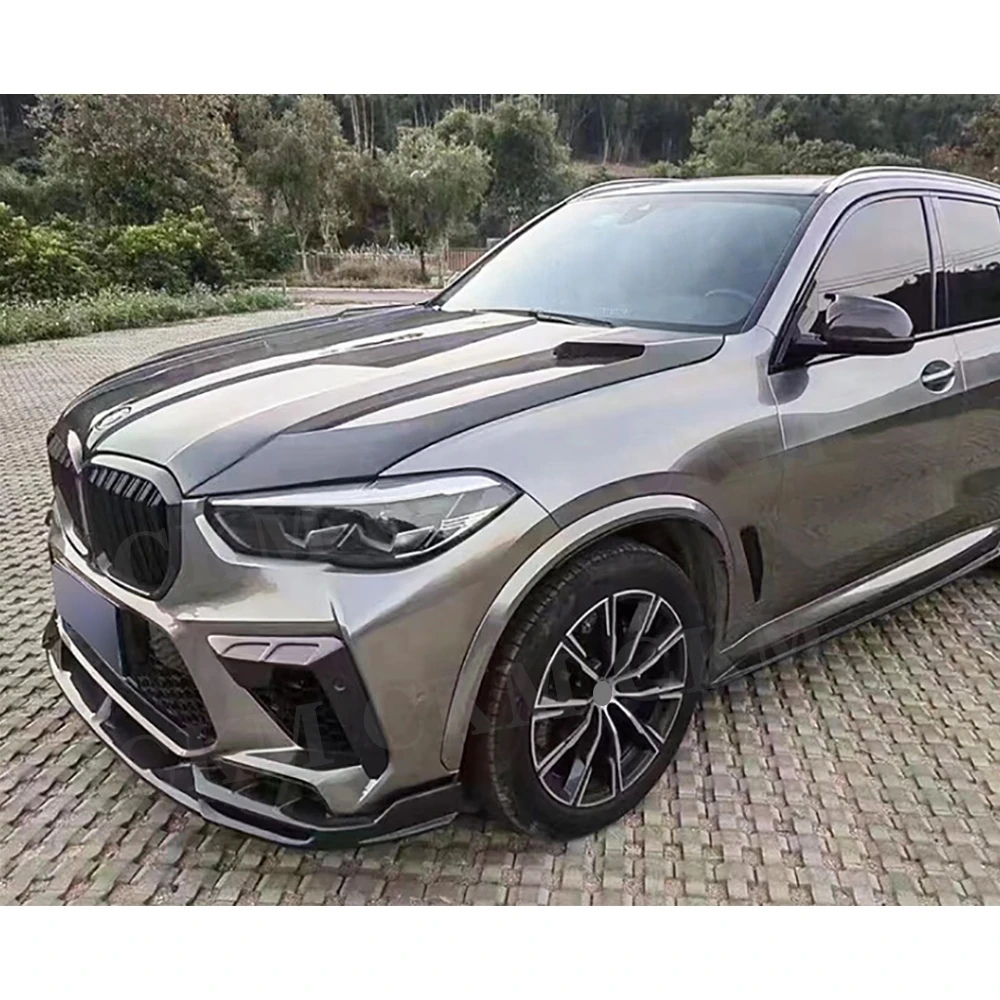 

Front Bumper Lip Splitter Carbon Fiber For BMW F95 X5M 2020-2022 Front Bumper Diffuser Lip Spoiler Guard Body Kits Tunning