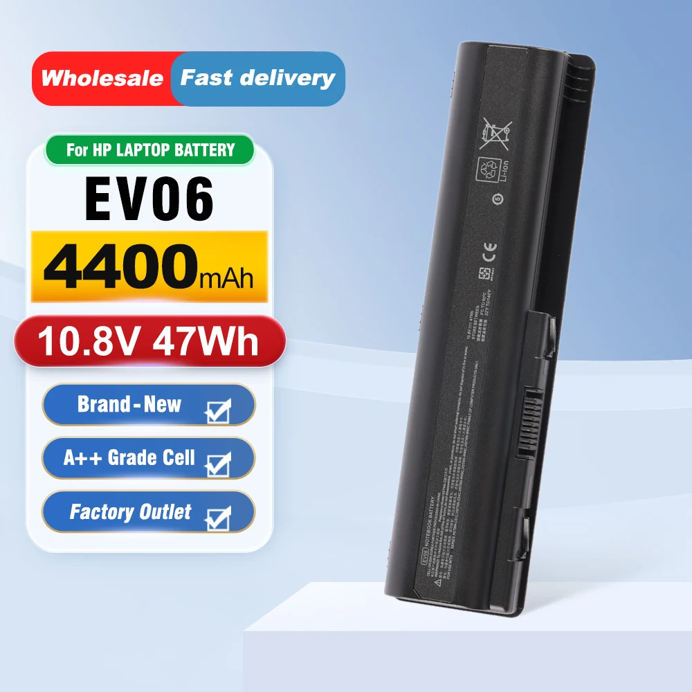 

ETESBAY EV06 47WH 4400mAh Laptop Battery For HP Presario CQ50 CQ71 CQ70 CQ61 CQ45 Pavilion DV4 DV5 DV6 G61 HSTNN-CB72 10.8V