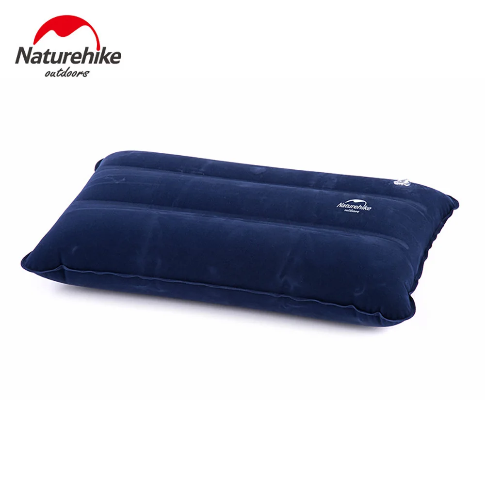 Naturehike bantal tiup, ultra ringan berkemah bantal tidur udara untuk perjalanan luar ruangan mendaki penerbangan lipat bantal portabel