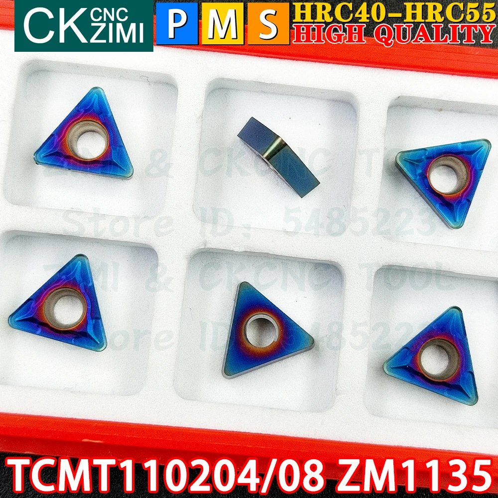 TCMT110204 ZM1135 TCMT110208 ZM1135 TCMT21.51 TCMT21.52 Inserti in metallo duro Inserti per tornitura interni esterni Utensili Utensili da taglio per tornio in metallo CNC TCMT 1102 TCMT1102 Strumenti di falegnameria