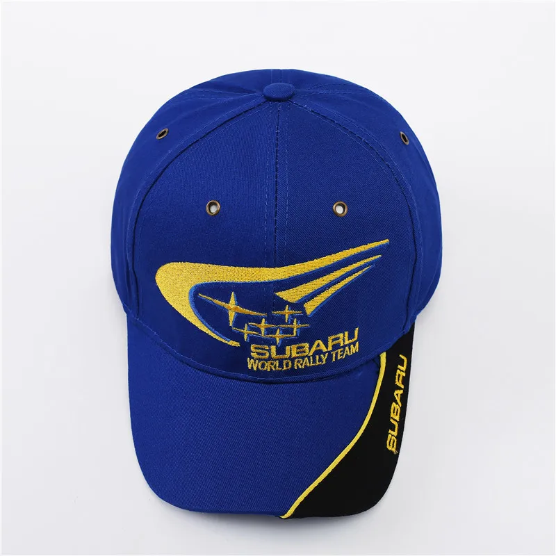 Racing car baseball cap outdoor rally Cotton embroidery pattern for Subaru badge hats Fashion headdress man Business gift