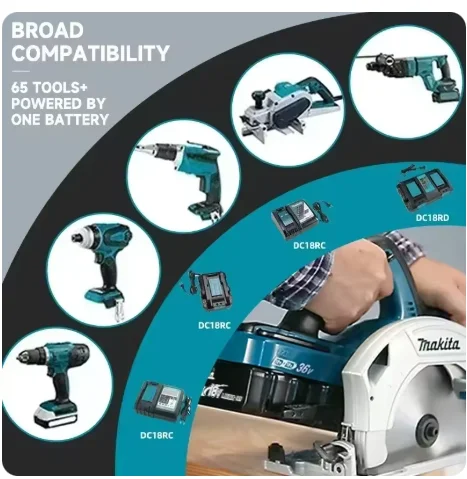 Makita 18V Battery  6Ah 9Ah, Replacement for BL1860B BL1850B BL1840 BL1830 BL1815 Power Tool Battery