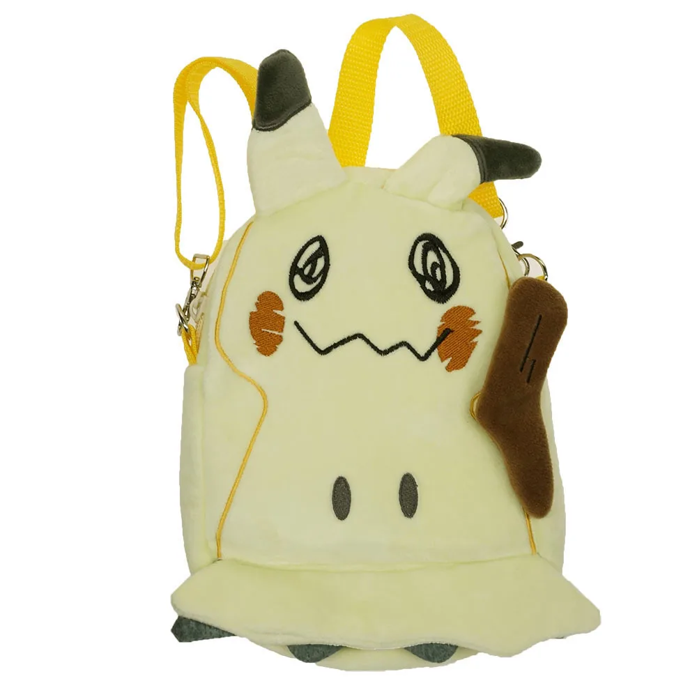 

Pokemon Mimikyu Backpack Cartoon Anime Pikachu Peluche Plush Toy Kawaii Gengar Snorlax Eevee Soft Schoolbag Children Day Gifts