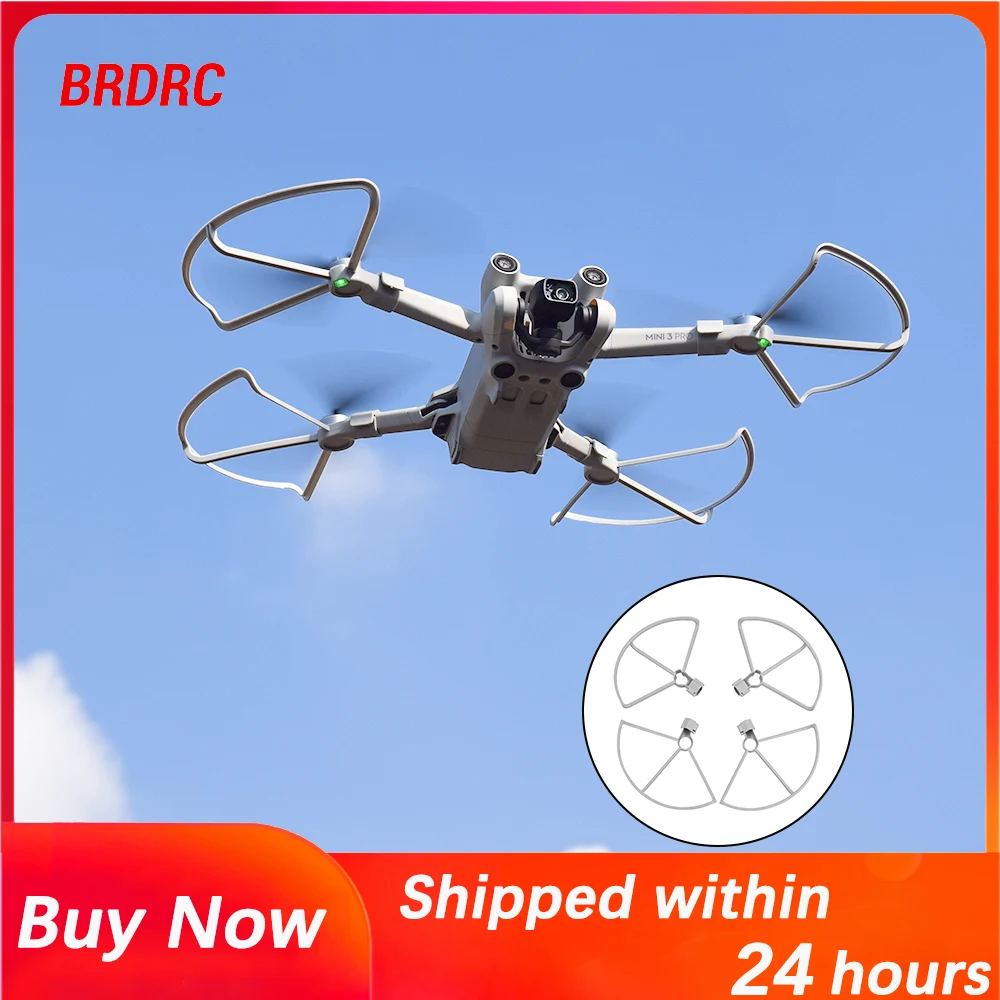 BRDRC Protezione dell'elica per drone DJI Mini 3, protezione a sgancio rapido, anello per oggetti di scena anticollisione per accessori DJI Mini 3 Pro