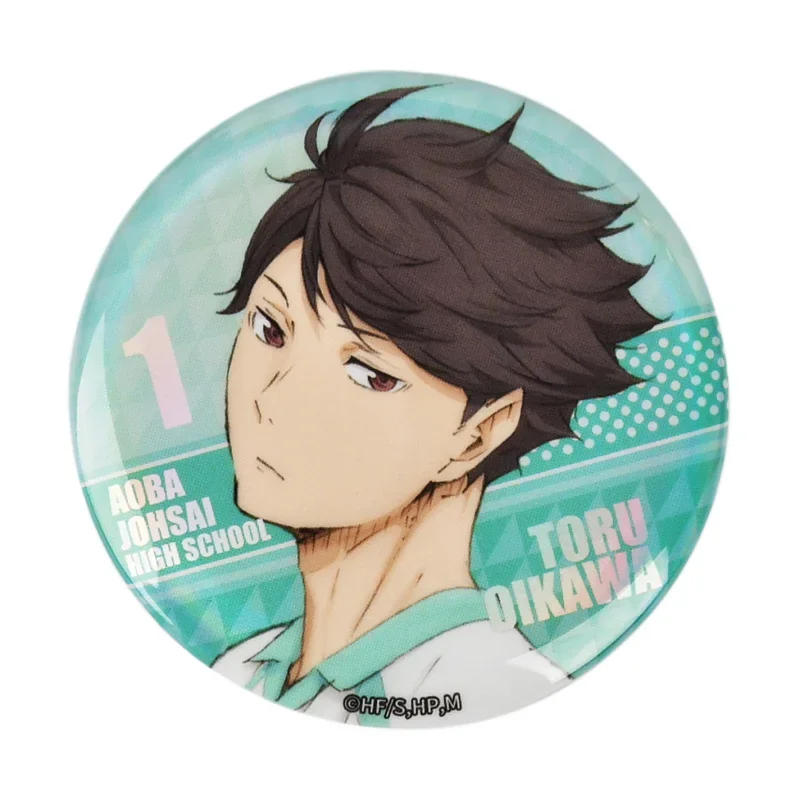 Haikyuu Laser Badge Hinata Shoyo Tas Ornamenten Kageyama Tobio Kawaii Versieren Broche Cartoon Kind Oikawa Tooru Festival Cadeau