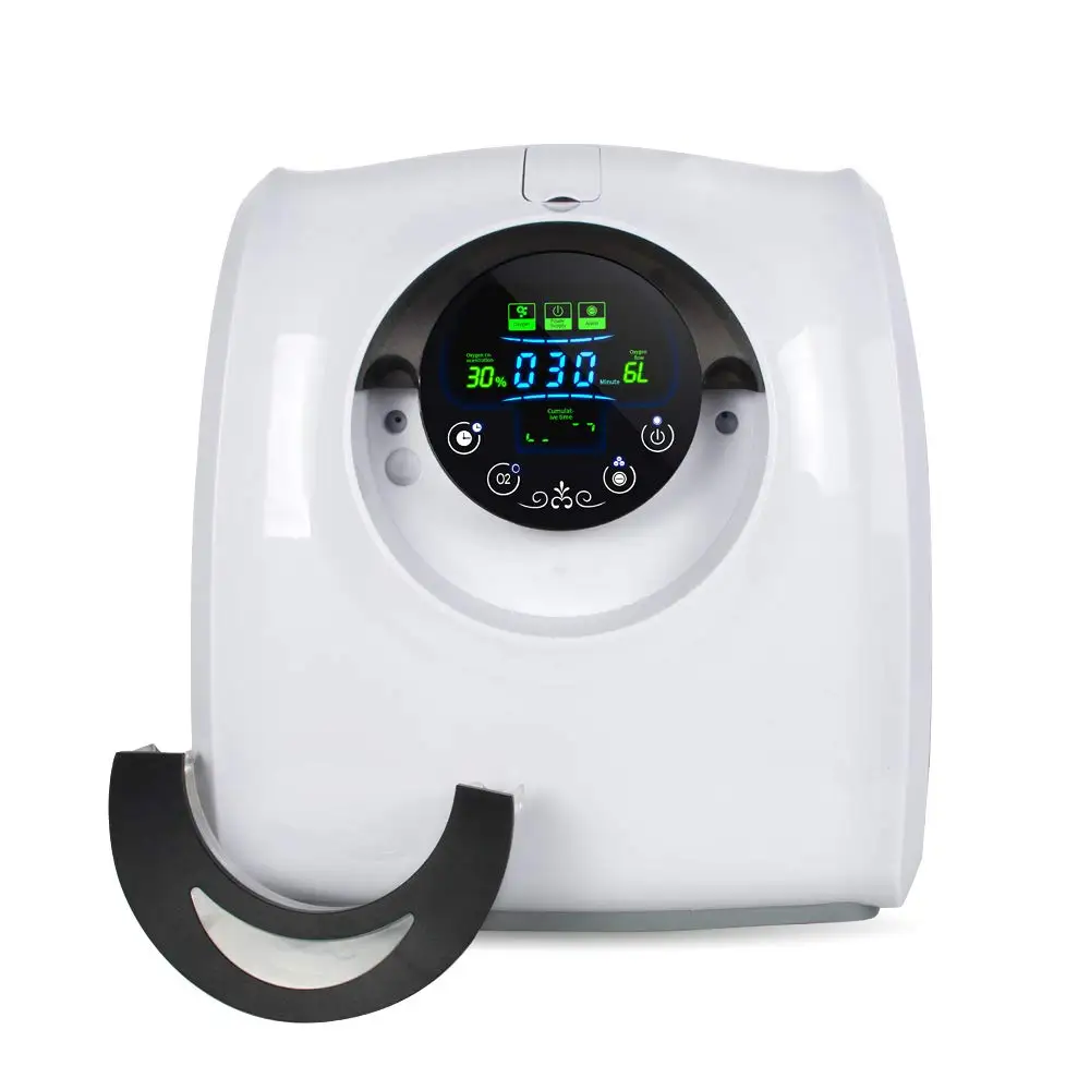 Household Oxygen Concentrator Generator 6LPM Oxygen Making Machine 24 Hours Continuous Oxygen flow Atomizer