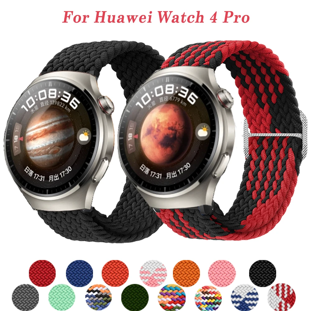 22mm Watch Strap For Huawei Watch 4 Pro/GT 2/3 SE/Pro/GT2 46mm Nylon Sport Wristband GT3 Pro 46mm Bracelet Watchband Accessories