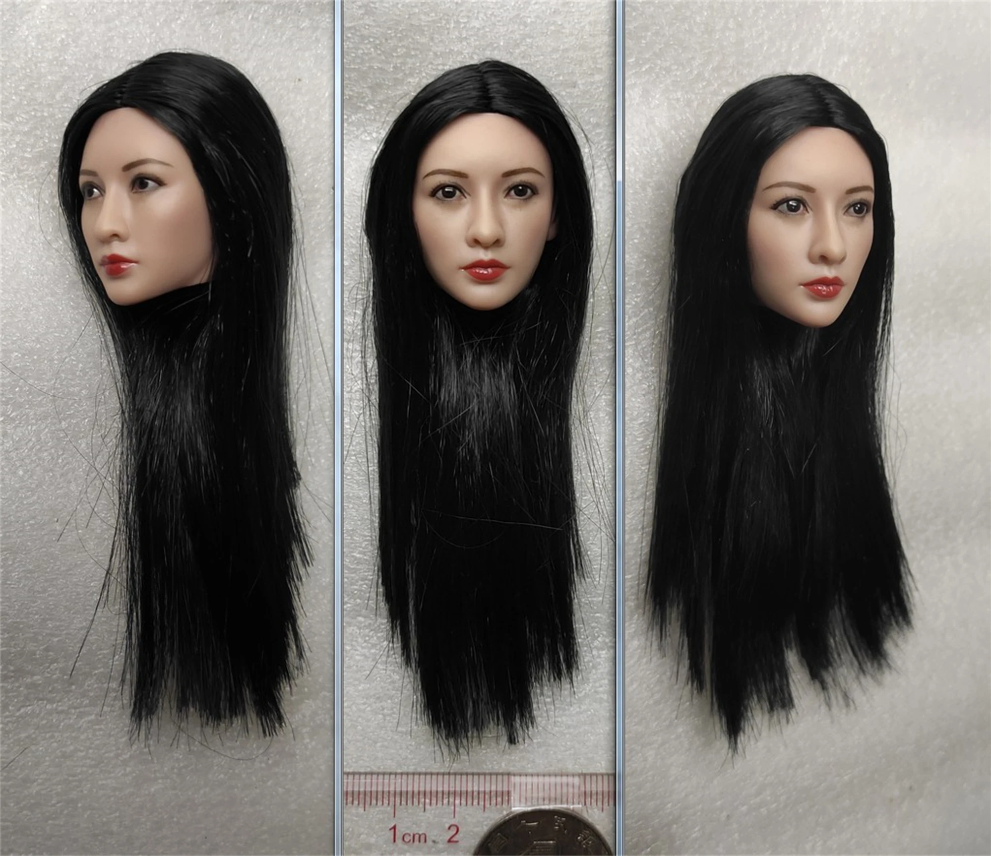 1/6 Scale Liu Yan Asia Girl Head Sculpt Model Fit 12'' TBLeague Phicen JIAOU Action Figure Body