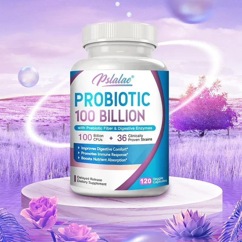 Probiotic Capsules - 100 Billion CFUS+36 Proven Strains, Digestive Health Supplement