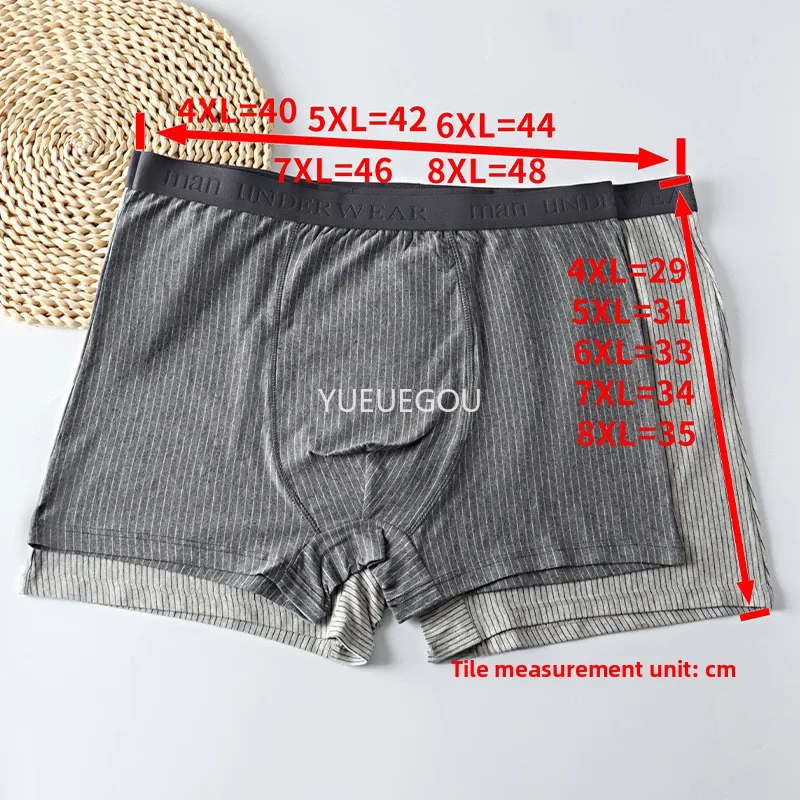 3 قطعة الملاكمين القطن الرجال حجم كبير 150 كجم الوزن الثقيل فضفاض ملابس داخلية جيدة التهوية كبيرة طويل القامة مطاطا حزام الراحة تناسب السراويل