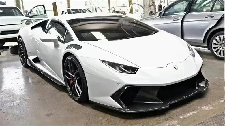 

Передний бампер из углеродного волокна в стиле V, комплект диффузора заднего бампера для Lambor Huracan LP610 LP580