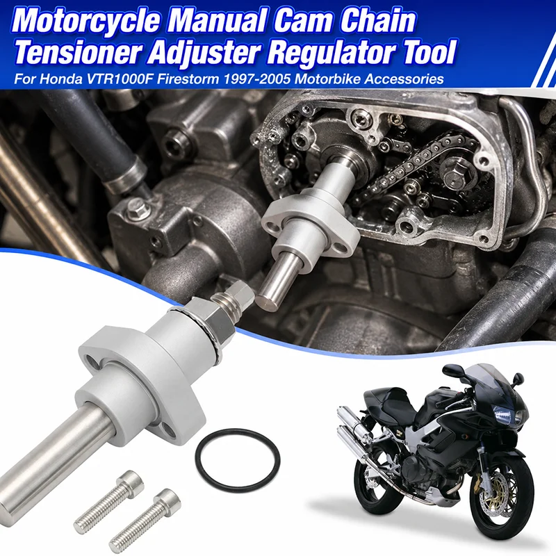 Motorcycle Manual Cam Chain Tensioner Adjuster Regulator Tool For Honda VTR1000F Firestorm 1997-2005 Motorbike Accessories