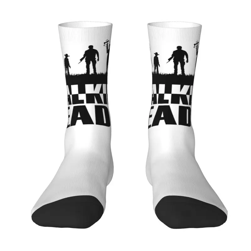 

Horror TV Show The Walking Dead Men's Crew Socks Unisex Funny 3D Print Dress Socks