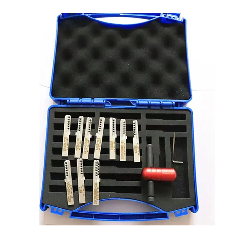 Haoshi Tin Foil Tools Tinfoil Euro European 10 IN 1 SECUREMME-K1 K22 TESA-T70 AMIG TECON-TC8 Y ale-Yale6 DIERRE  Locksmith Tools