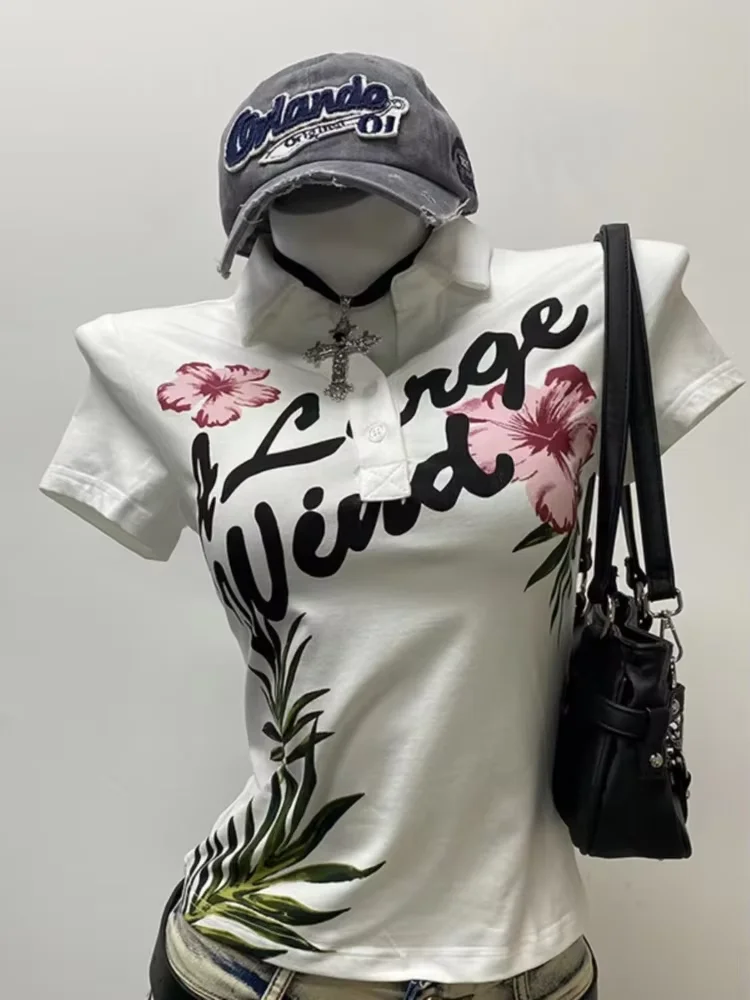 الصيف Y2k ثقافة فرعية الشرير خمر وهمية قطعتين الرسن القمم المرأة مثير القوطية الأمريكية الرجعية عادية شيك التفاف الأسود الصدر Vset #5