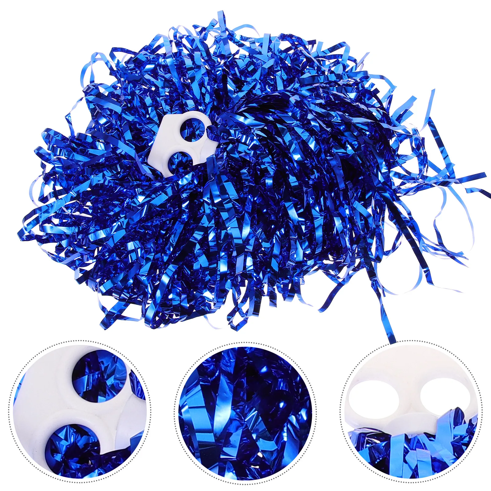 

10pcs Pom Poms Cheering Props 25g Events Supplies PVC Bright Color Metallic Dance Props Sports Events Supplies