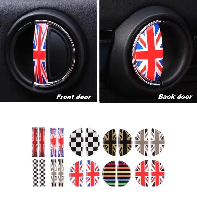 

2 Piece Car Door Handle Crystal Epoxy Trim Sticker For MINI Cooper R56 R55 R60 R61 Countryman F55 F56 F60 Interior Accessories