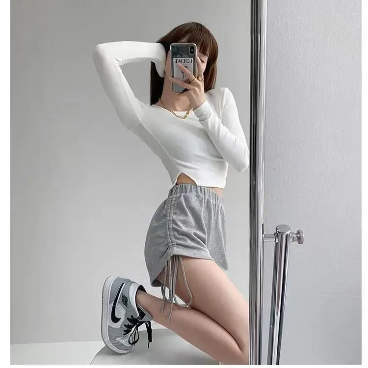 

Сексуальные женские летние тонкие шорты-стринги Sweet Cool Spice Girls, уличные повседневные брюки из хлопка с низкой посадкой, ПВХ