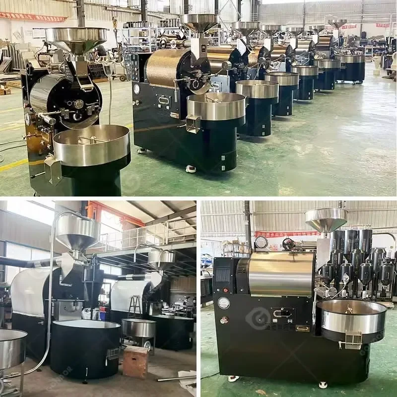 Large Small Batch Air 1kg 20kg 25kg Artisan Smart Coffee Sample Bean Roaster 110v Household Machine Hot Air