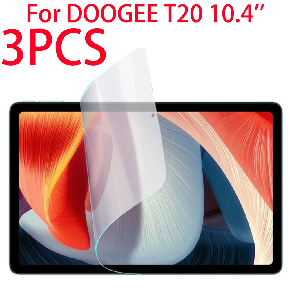 3 Packs PET Soft Film Screen Protector For Doogee T20 10.4 Protective Film For Doogee T20 10.4 Tablet Film