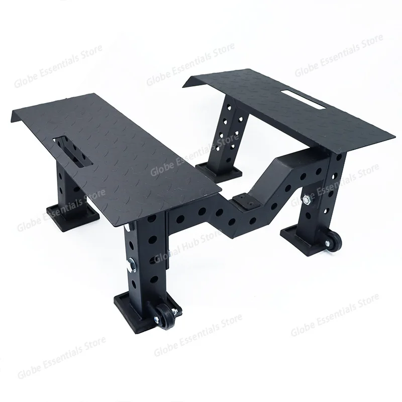 

T-shaped pull back high platform multi-functional standing stool, deadlift belt squat table, back pull deadlift table, rowing