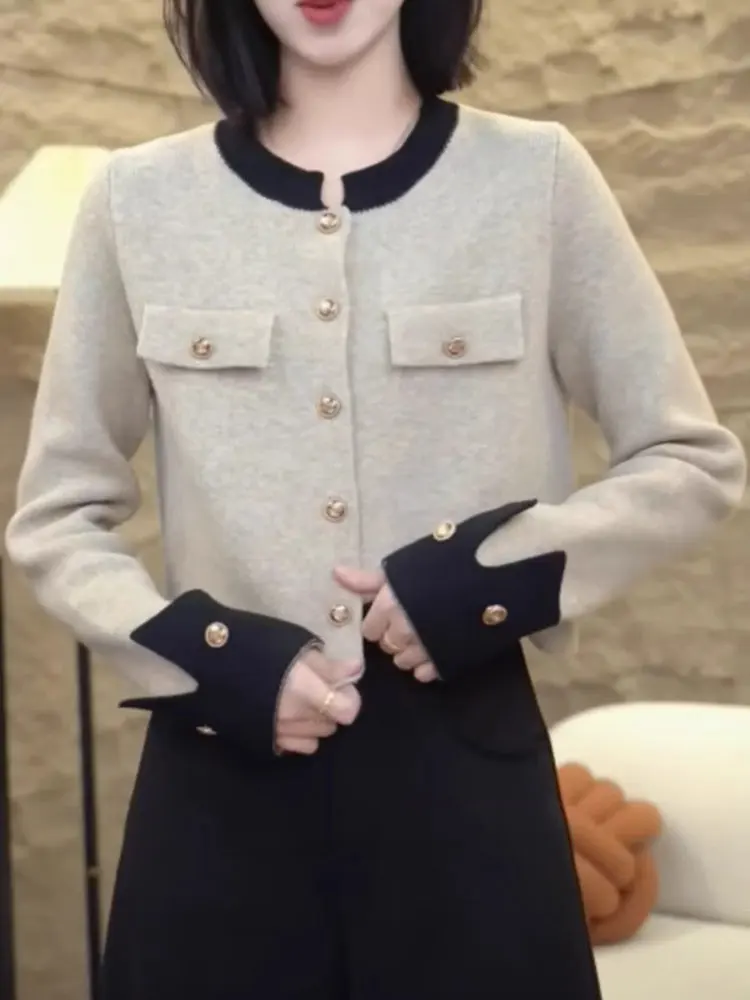 

Faionable ort Svel Autumn Winter New Sle Unique Color Colion High Quali Coat Ele Versatile Commute Sle...