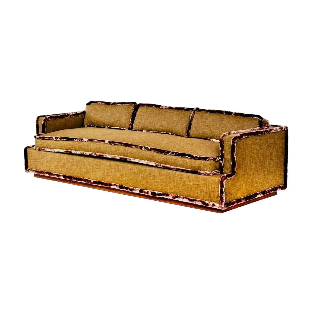 #Custom Tuxedo Style Antique New Loveseat Two Seater Golden Wedding Hall Furniture  Couch Sofa Luxurious Decor  for Event Rental