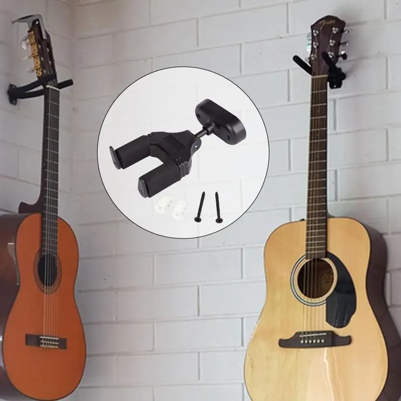

Настенное крепление для бас-гитары, нескользящее крепление для гитары, многофункциональная вешалка для бас-гитары, многоразовые принадлежности для музыкальных инструментов для игроков-музыки