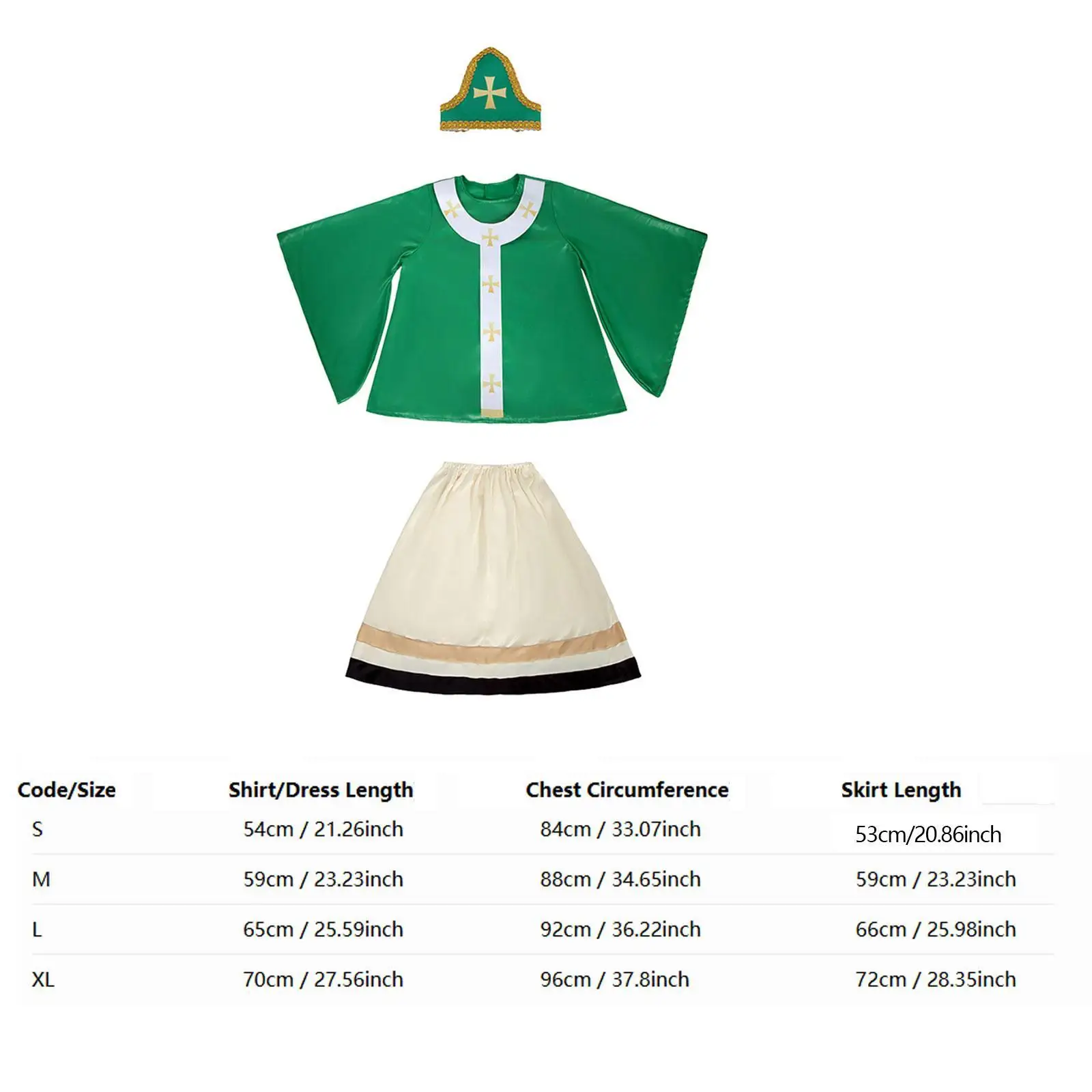 Robe de festival de costumes pour enfants de la Saint-Patrick pour le Saint-Patrick Halloween