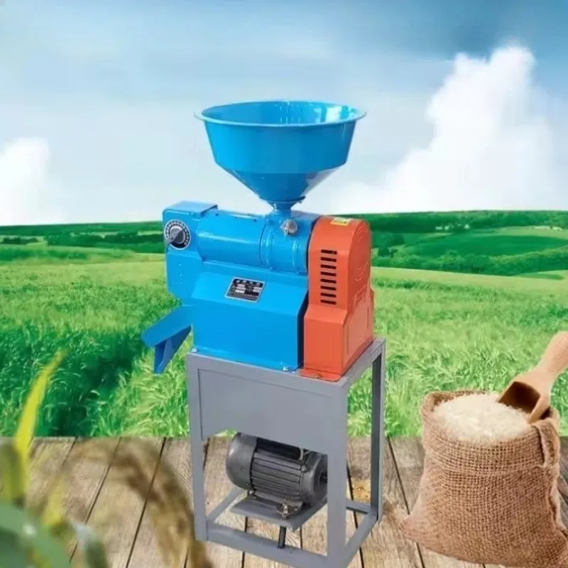 Household Farm Grain Processing Rice Miller Stable High Efficient Widely Applied For Small Farm Agricultural Grain Milling Tasks