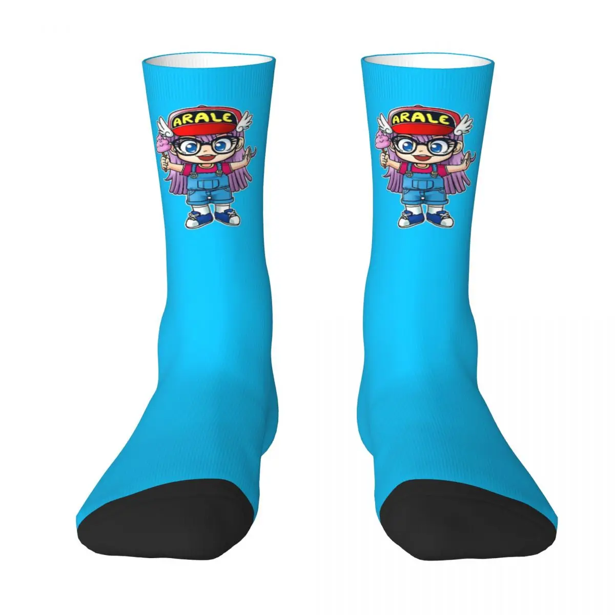 Autumn Winter Colorful Men's Women's Arale Dr Slump Socks Anime Manga Retro Akira Toriyama Sweat Absorbing Basketball Socks