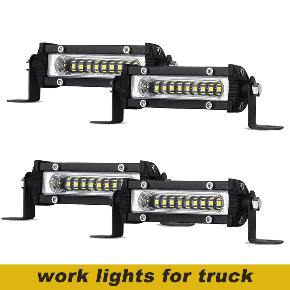 

Car Work Light LED Bar 4x4 9LED Waterproof Worklight Bar Offroad SUV ATV Tractor Boat Trucks Excavator 12-24V led Combo Beam